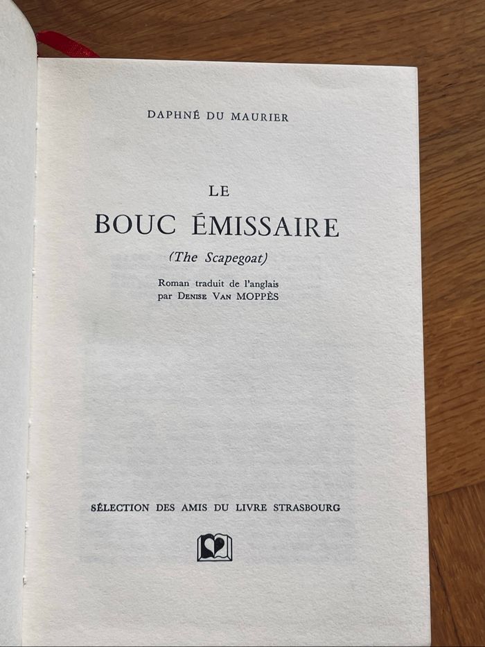 Édition numérotée Le bouc émissaire Daphné du Maurier - photo numéro 3