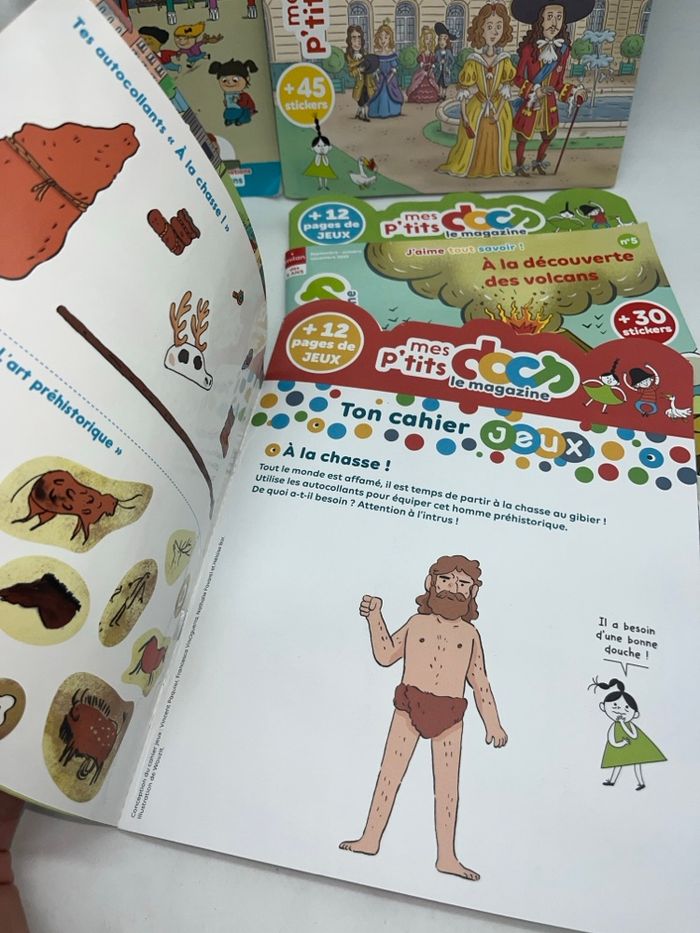 Lot de 4 Livres d'activités Magazines Mes P'tits docs Nathan 5 ans et plus - photo numéro 3