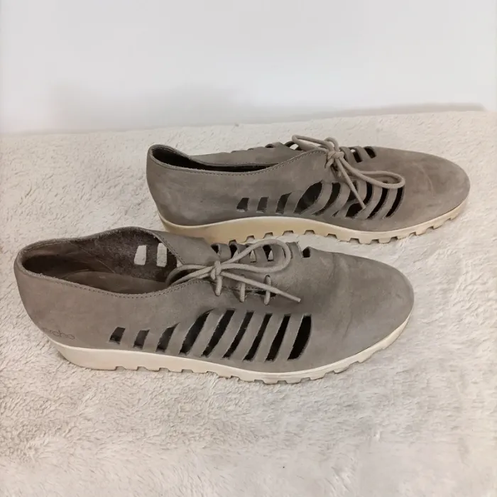 Chaussures aérées arche cuir 38 été gris - photo numéro 3