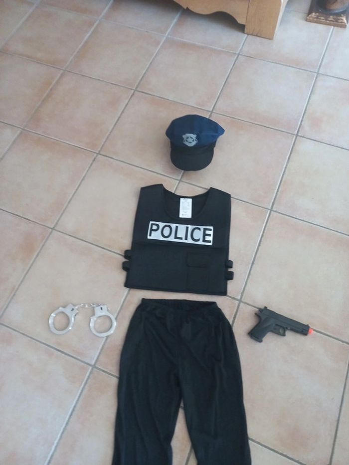 Déguisement de policier police taille 8-10 ans - photo numéro 2