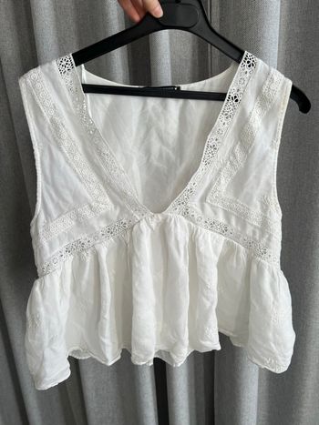 Haut blanc Zara blouse 