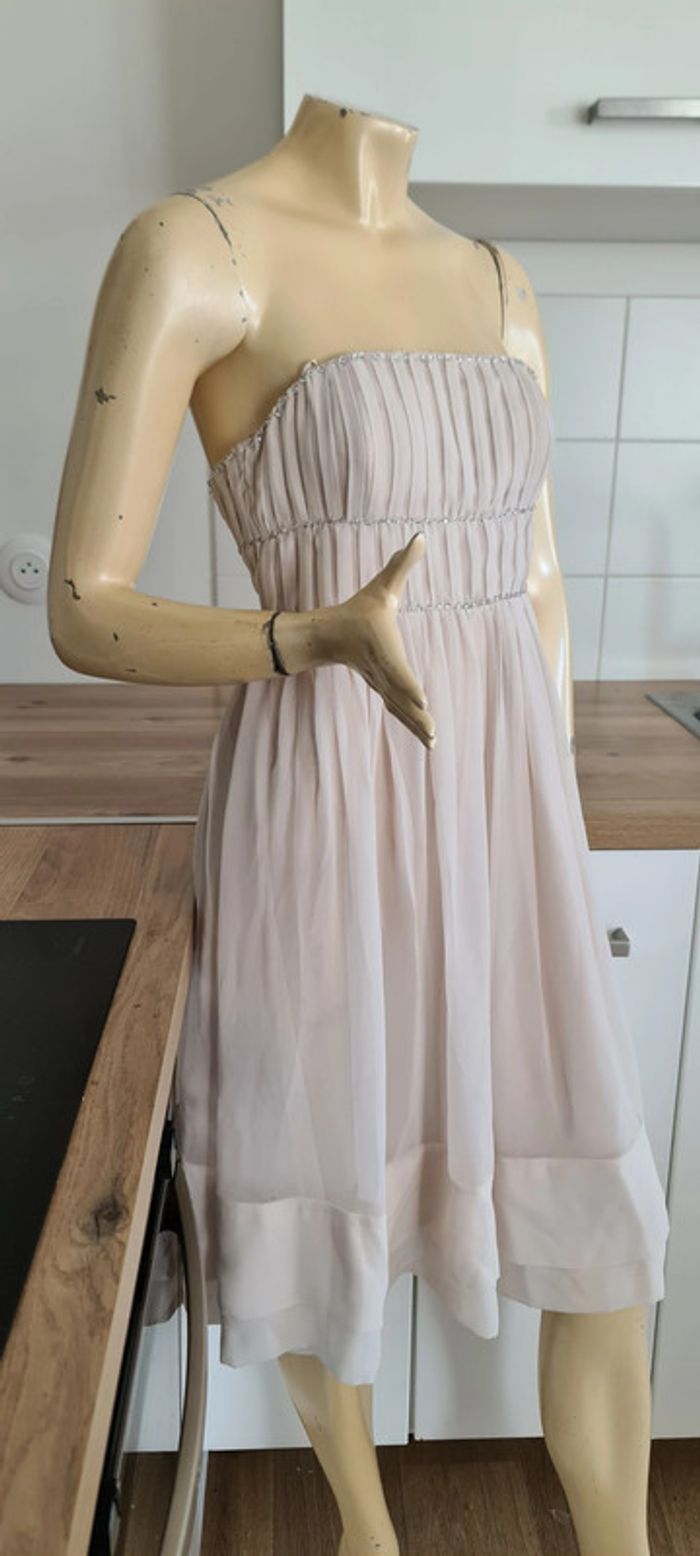 superbe robe bustier  tres chic et glamour taille 34 h&m 100 % polyestere (30) - photo numéro 2