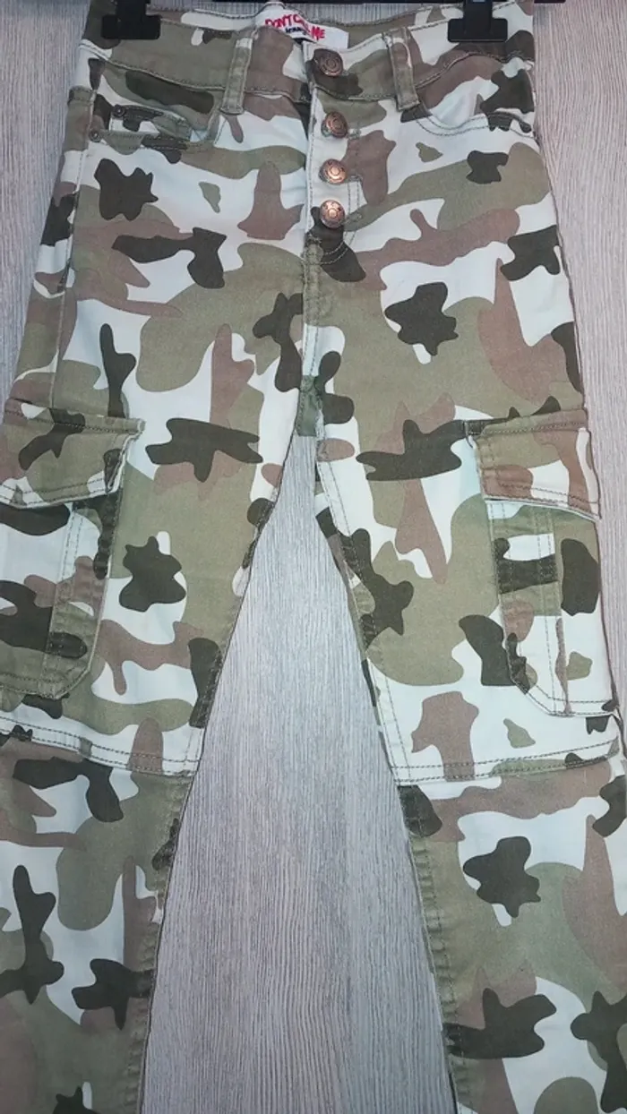 Pantalon skinny militaire taille 32 XXS - photo numéro 3