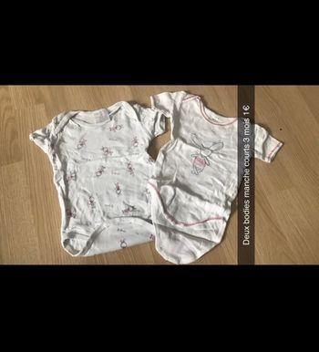 Deux bodies manches courts