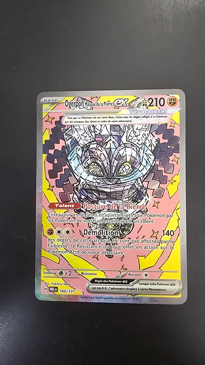 Ogerpon Masque de la Pierre ex (PRE 160) - Collection EV8.5 - Carte Pokémon