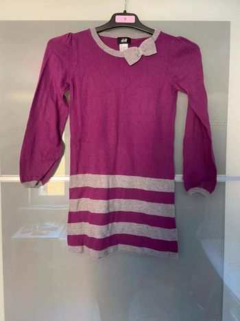 Robe à ligne avec épaulettes et noeud