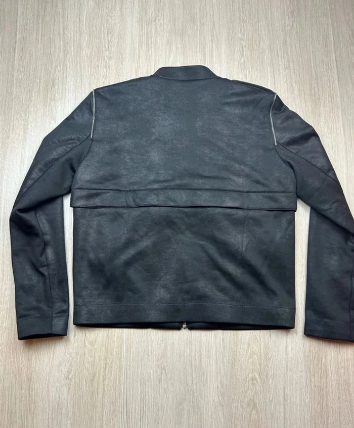 Veste noire The Kooples Sport effet cuir zippée homme taille L - photo numéro 2