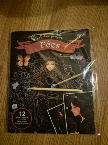 Livre à gratter sur les fées NEUF