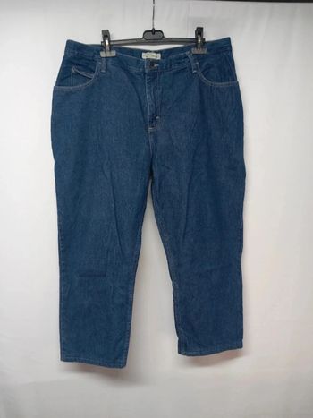 Jeans taille haute Lee vintage bleu foncé en coton