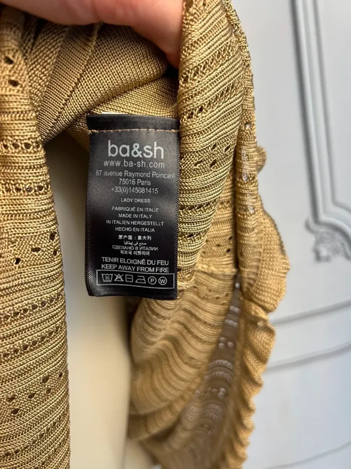 Robe longue maille Ba&sh Bronze T.2 / M neuve - photo numéro 5