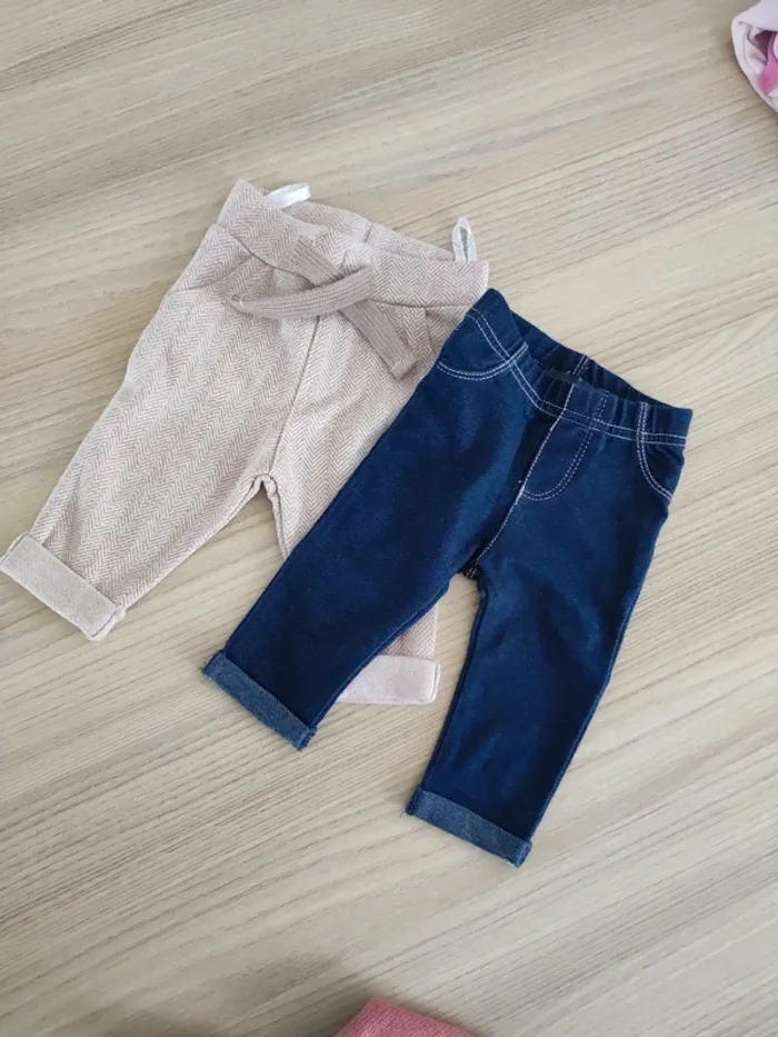 Lot 2 pantalons 3 mois