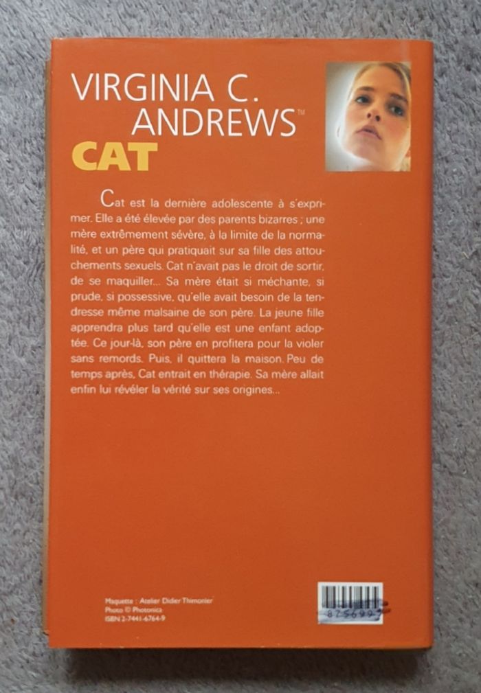 Roman dramatique T.4/5 "Les Fleurs Sauvages - Cat" / VC Andrews aux Éd. France Loisirs - photo numéro 2