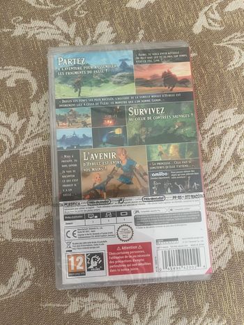 Jeux Nintendo switch zelda breath of the wild sous blister jamais ouvert