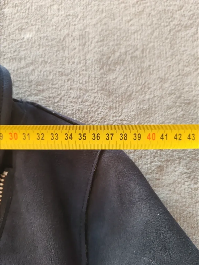 Perfecto ZARA Basic effet suédé – Neuf sans étiquette – Taille S (Femme) - photo numéro 6