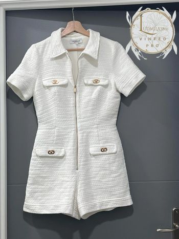 Combishort blanche tweed Morgan / 231-Shil