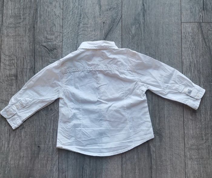 Chemise manches longues blanche 9 mois - photo numéro 2