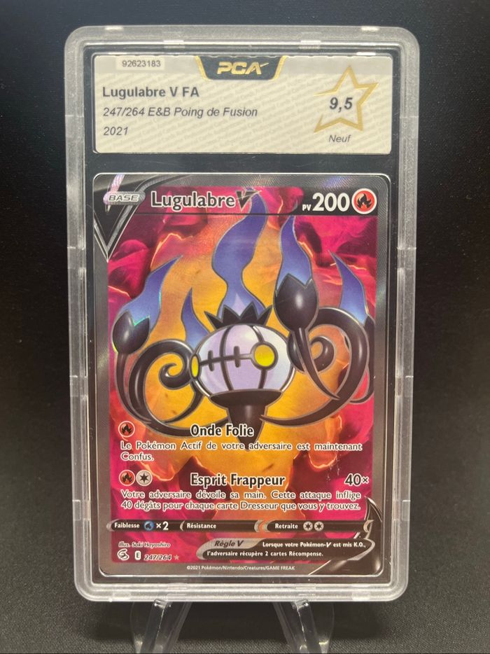 Carte Pokémon Lugulabre V 247/264 PCA 9,5