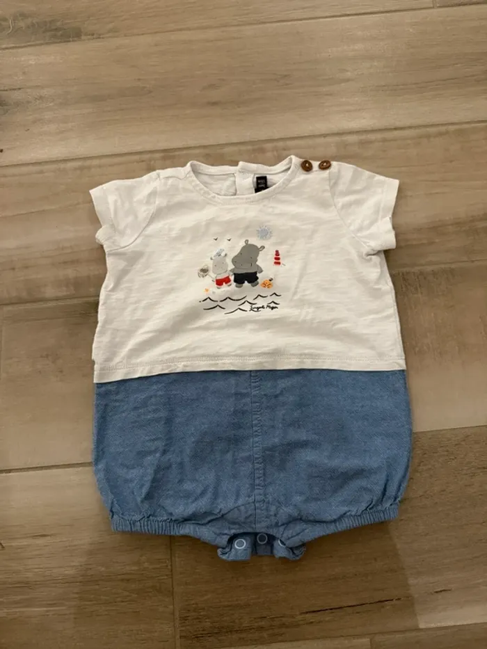 Combi short garçon