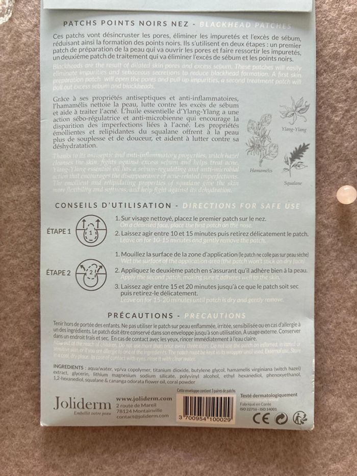 Patch points noirs nez de Joliderm - photo numéro 5