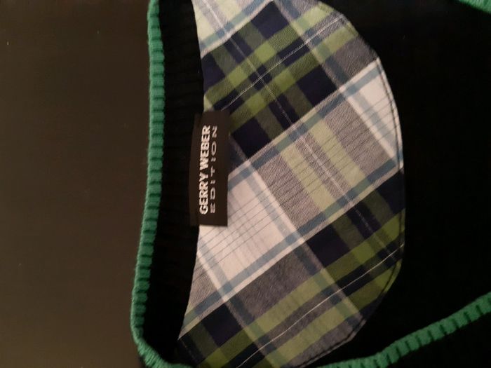 Pull femme marine et vert - photo numéro 5
