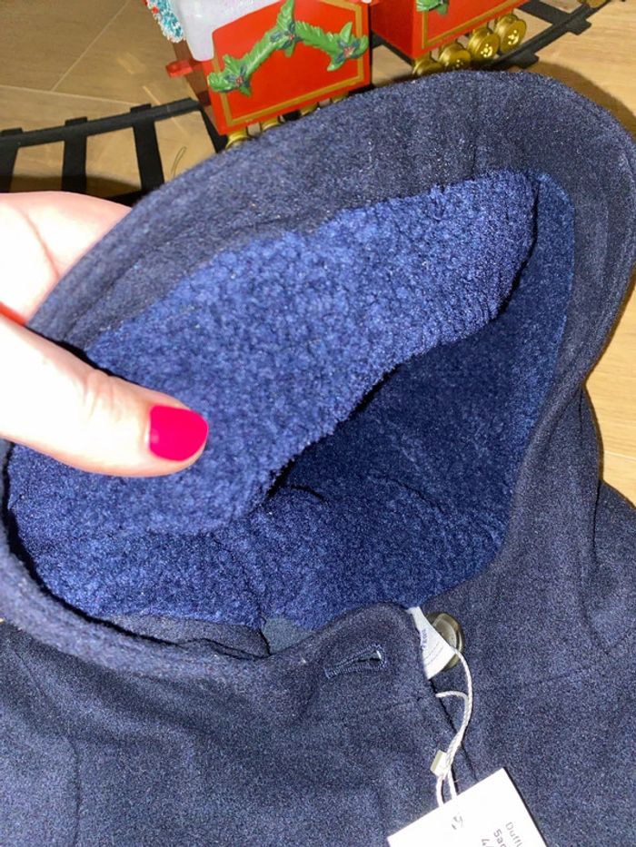 Duffle coat petit bateau neuf 5 ans marine - photo numéro 5