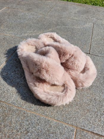 Chaussons doux fourrure
