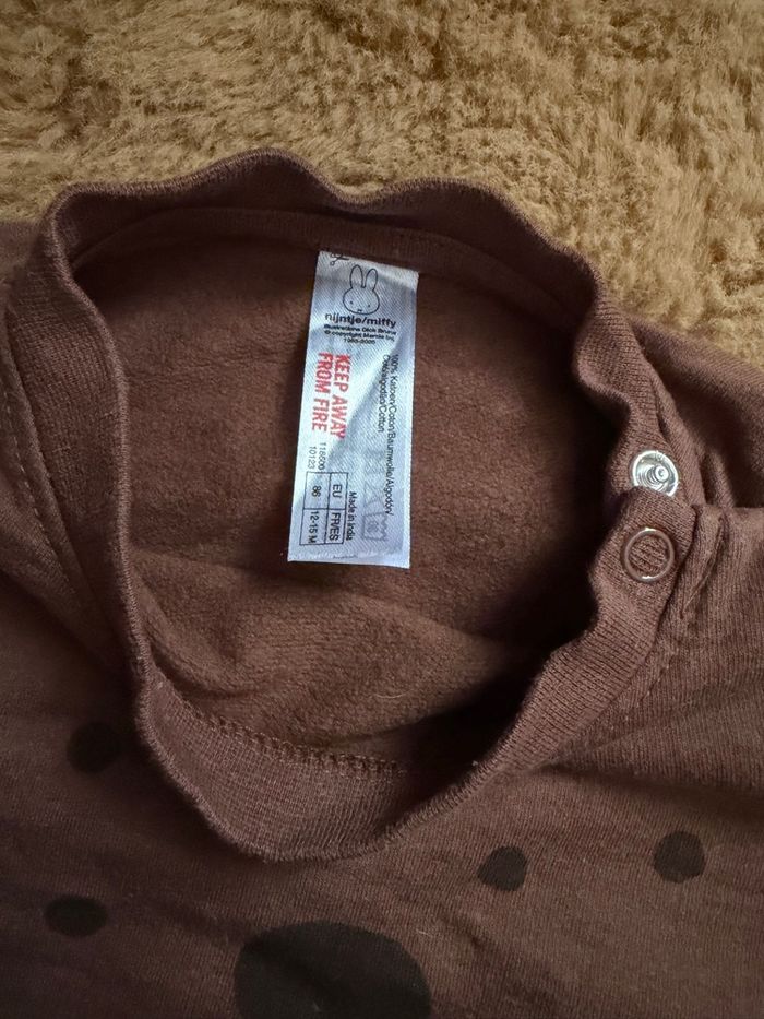 Sweat marron chien MIFFY t.18m - photo numéro 3