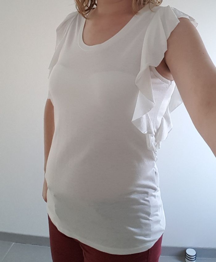 T shirt blanc cache cache taille 1