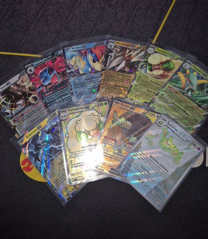 Lot 10 cartes Pokémon neuves 7 EX 2 FA EX 1 AR 10.5