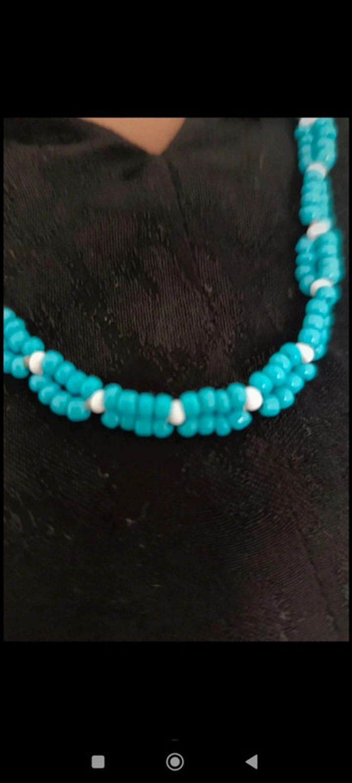 Collier fantaisie en perles - photo numéro 3