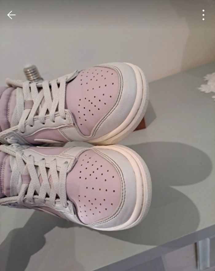 Nike Dunk Low grise violet - photo numéro 3