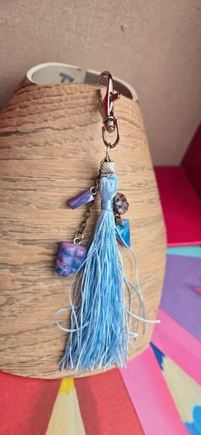 Porte clef gourmandise Fimo neuf - photo numéro 2