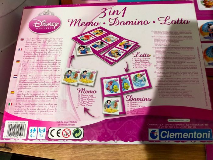 Lot domino mémo princesses Disney - photo numéro 5