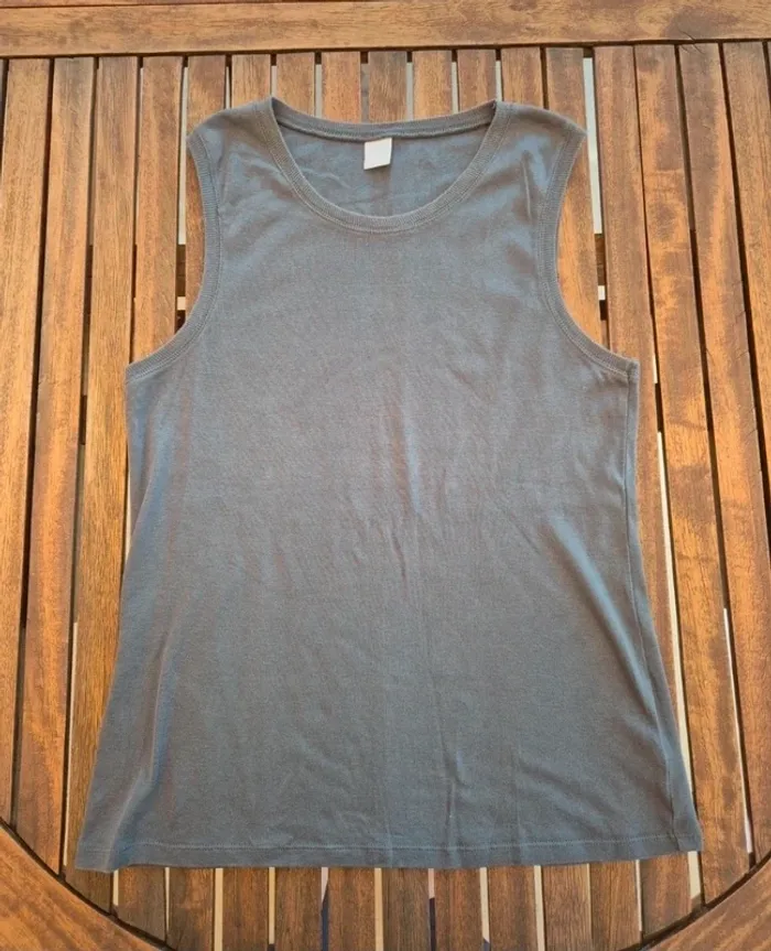 Débardeur gris Camaïeu T.42 - photo numéro 3