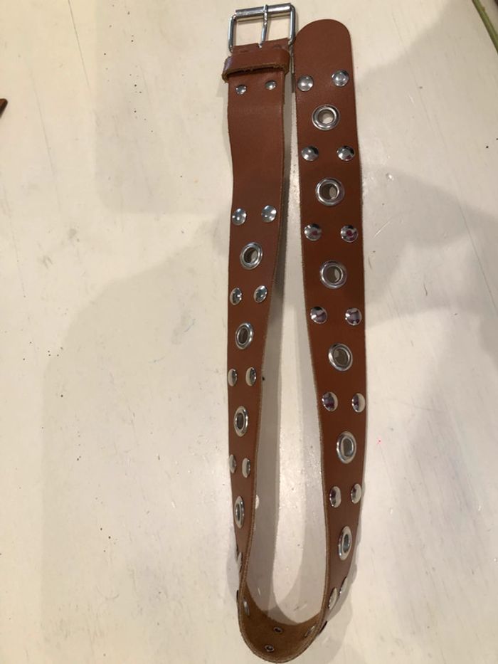 Ceinture cuir taille 30/75 Croûte de cuir  Made in - photo numéro 10