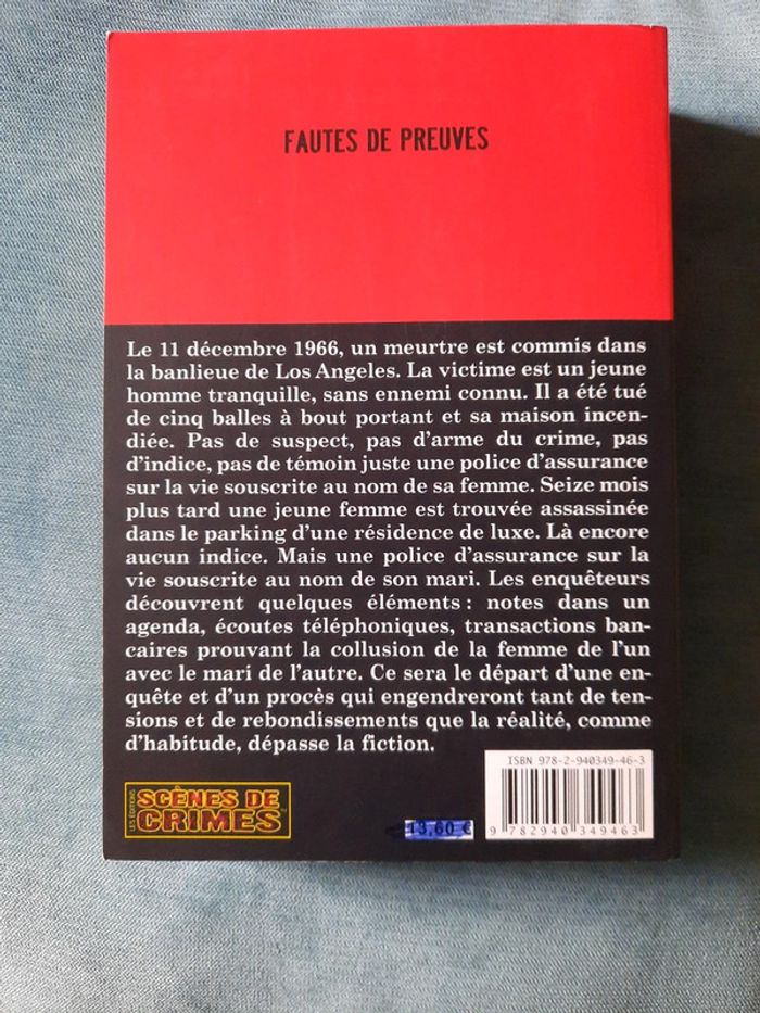 Livre Fautes pour preuves - photo numéro 2