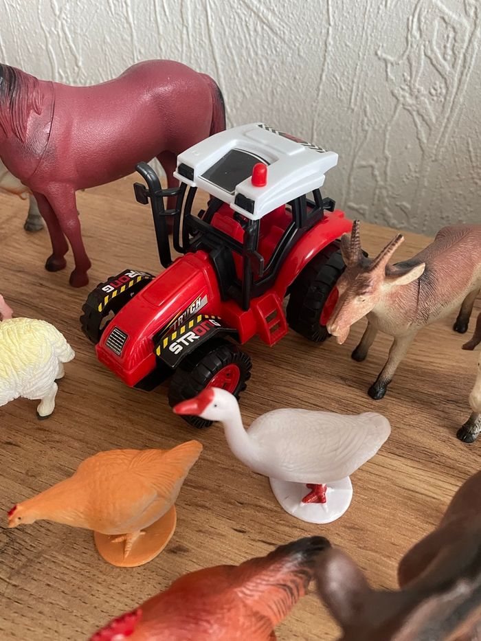 Lot/set d’animaux de la ferme + tracteur - photo numéro 7