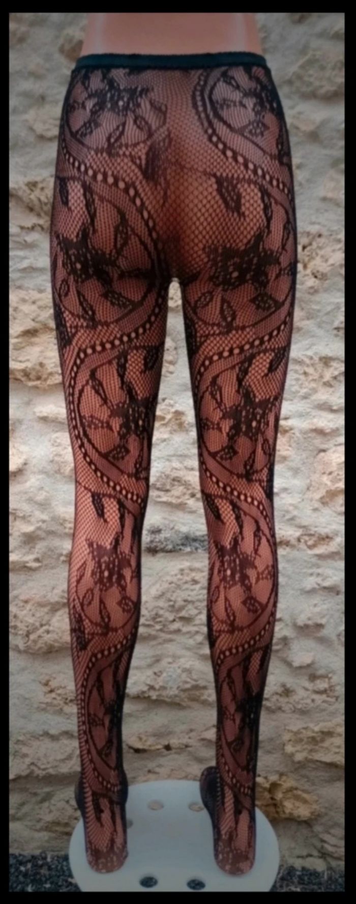 Collant résille motif fantaisie - photo numéro 3