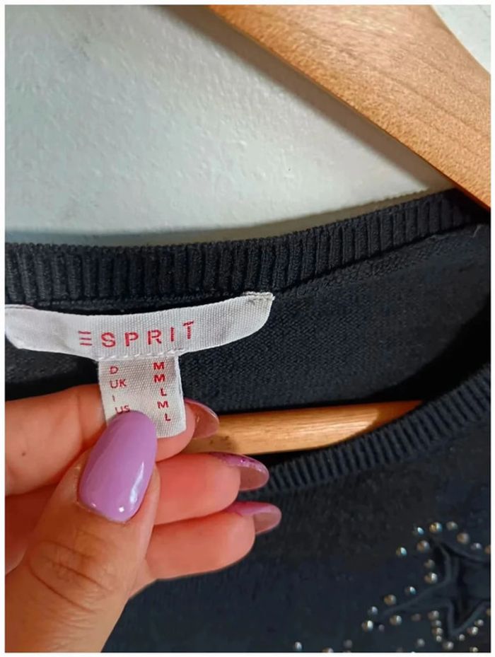 C25 pull noir esprit L - photo numéro 3
