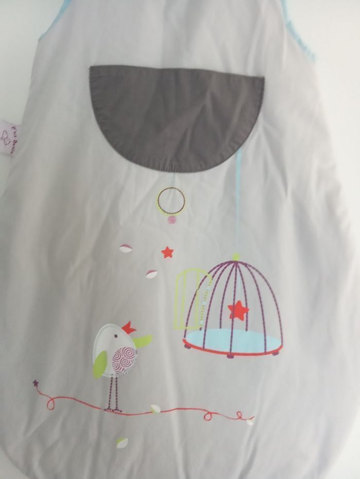 Turbulette hiver garçon, fille, mixte 0, 6 mois gris, beige, motif, chaude, hiver, Tog 2 , 64 cm - photo numéro 3