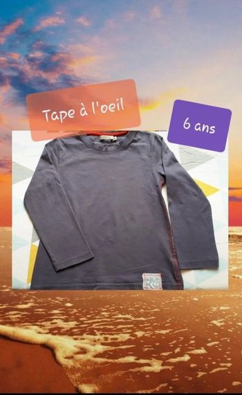 💜 Joli t-shirt prune TAO (6 ans) 💜