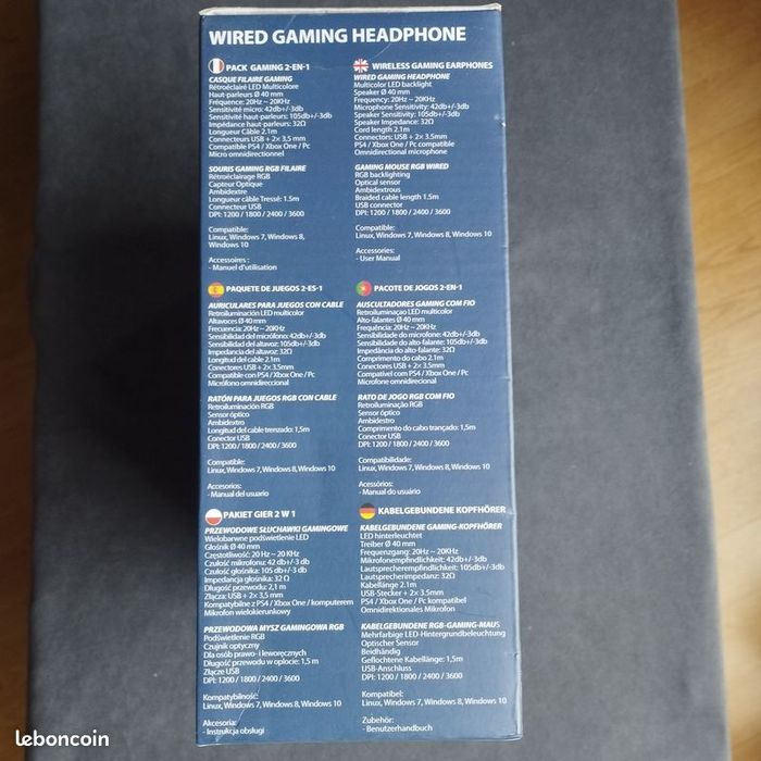 Casque Filaire + Souris Neuf scellé - photo numéro 6