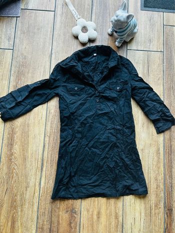 Magnifique tunique noire, taille S. 100 % coton
