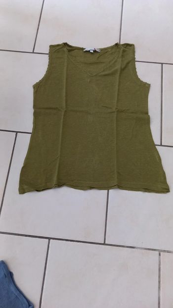Débardeur kaki vert la fée maraboutee taille 3 femme