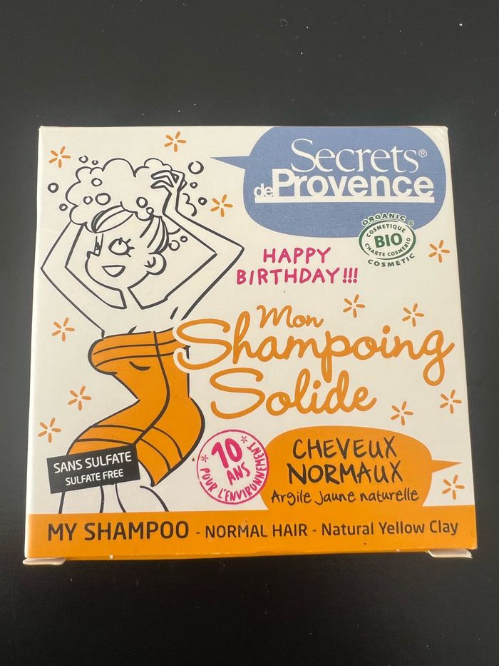 Shampoing solide cheveux normaux Secrets de Provence Bio - photo numéro 2