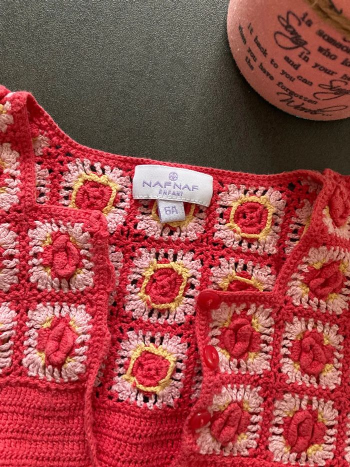 Naf naf gilet enfant vêtement fille garde robe 6 ans - photo numéro 2