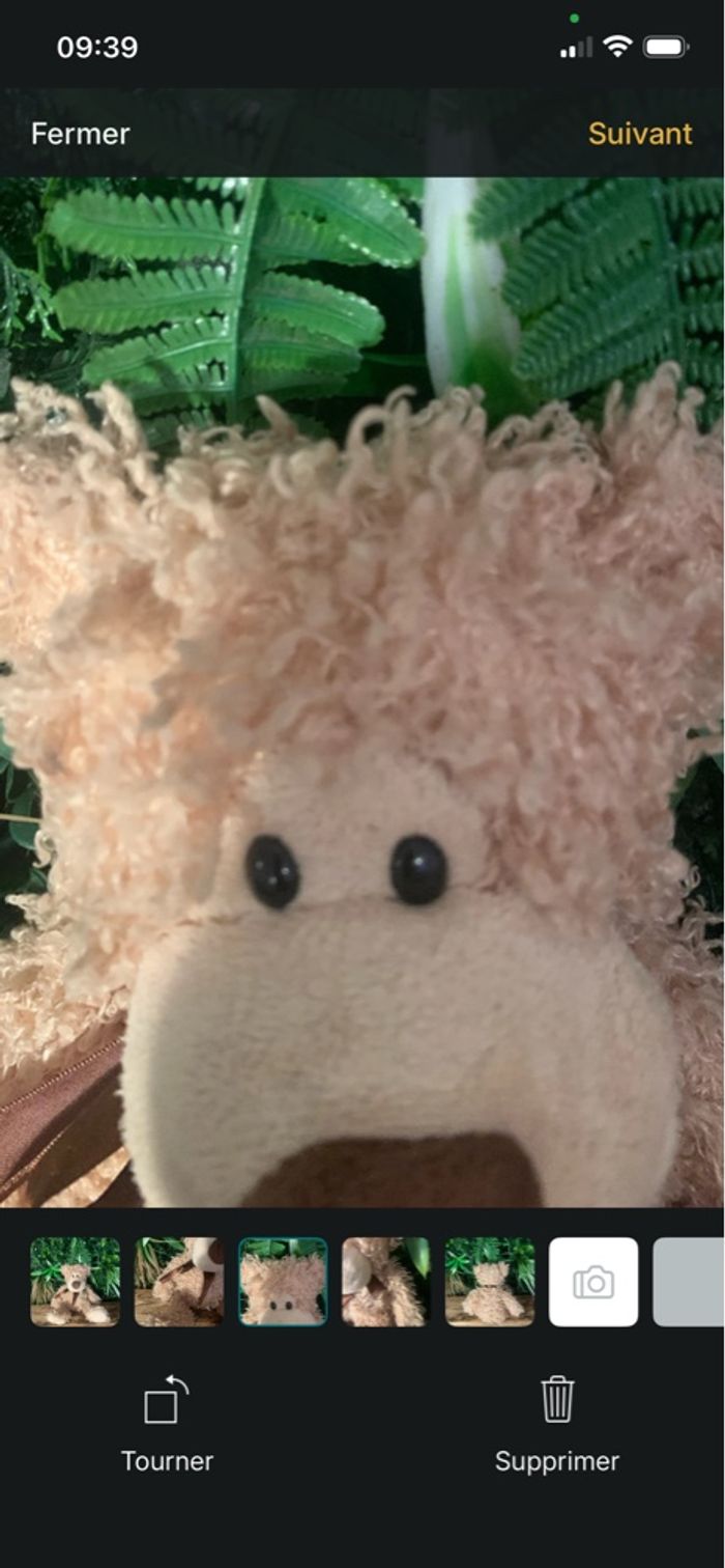 Ourson, peluche vintage, 34 cm déco cocooning Noël. Très bon état. - photo numéro 3