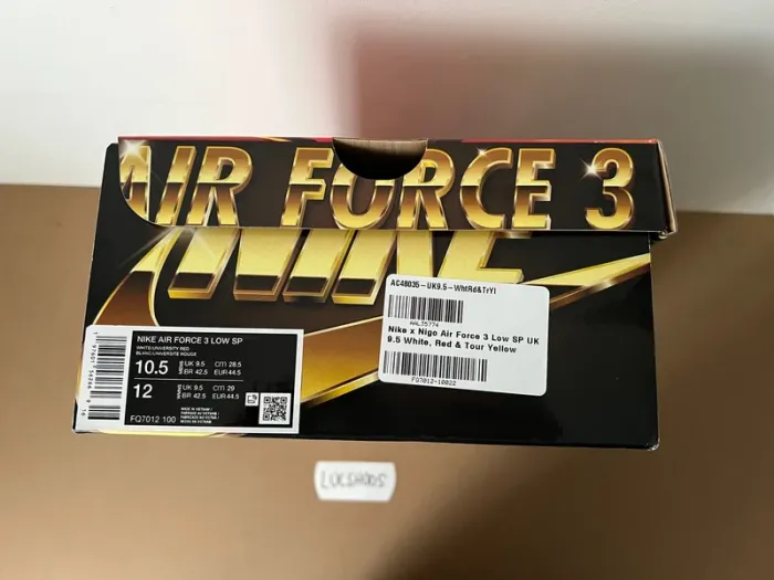 Nike Air Force 3 Low Nigo White Multi Color Taille 44,5 - photo numéro 14