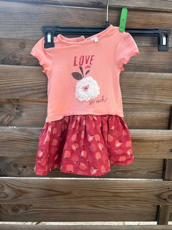Robe Orchestra bébé fille - Motifs pommes - Taille 9 mois