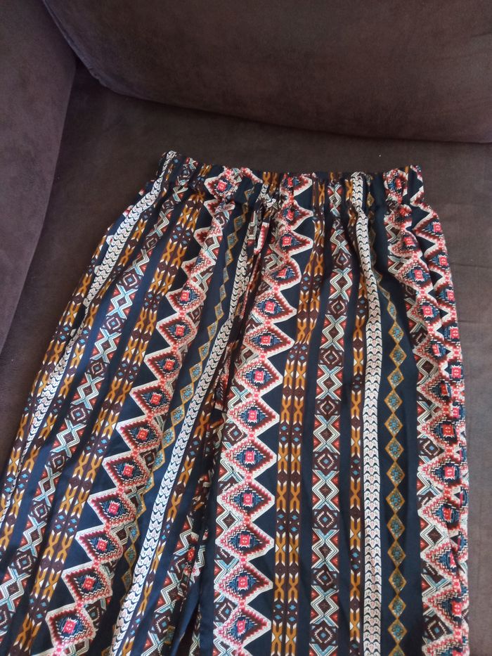 Ravissant Pantalon léger, ample et fluide Taille L "Shein" - Comme Neuf - photo numéro 2